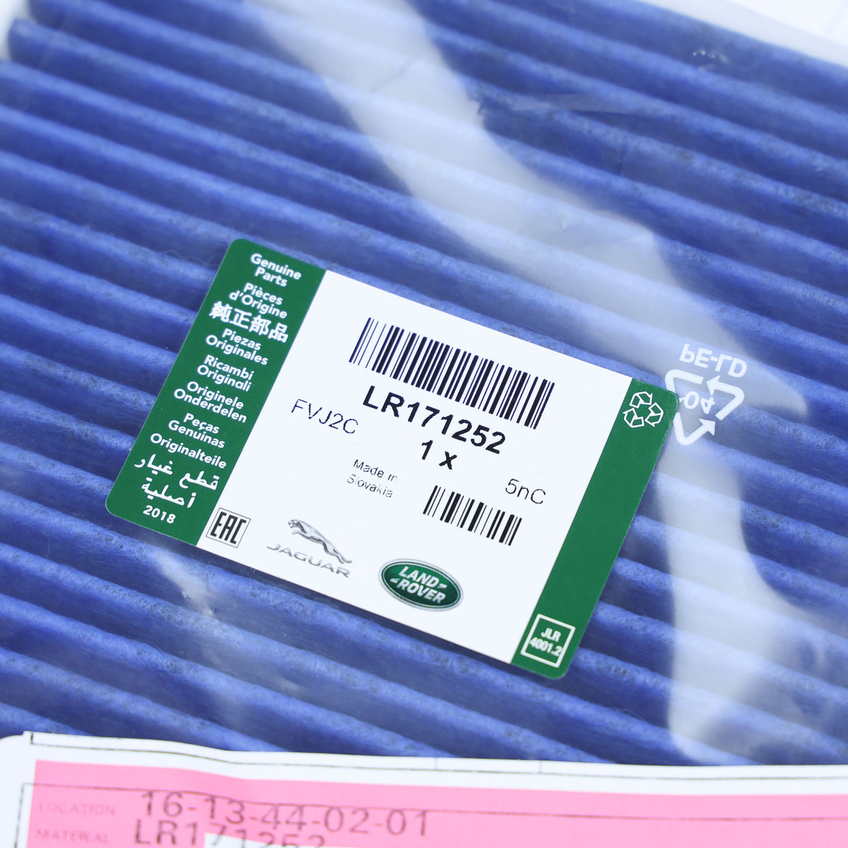 Genuine Cabin Filter (Upgraded) for Land Rover Defender L663