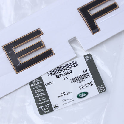 Bonnet Lettering - Moonlight Chrome + Phosphor Bronze - for Land Rover Defender L663 OCTA