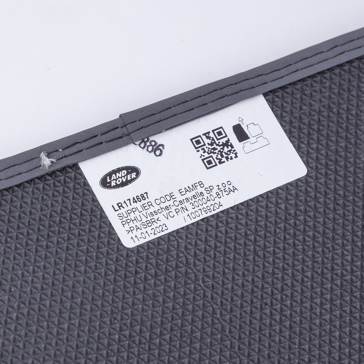 Grey Carpet Floor Mat Set - Genuine - for Land Rover Defender L663 (90 models) - RHD