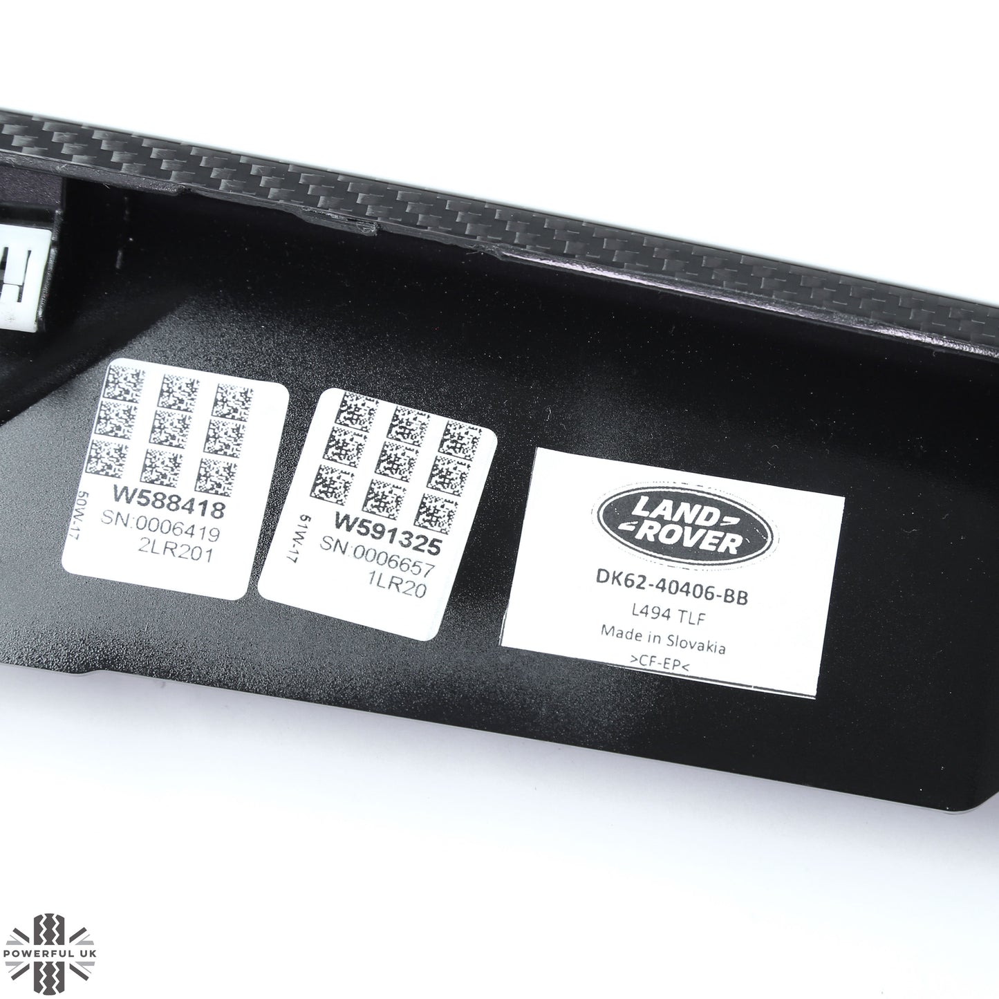 B-GRADE - Range Rover Sport L494 Tailgate Replacement Trim  - Genuine - Carbon Fibre