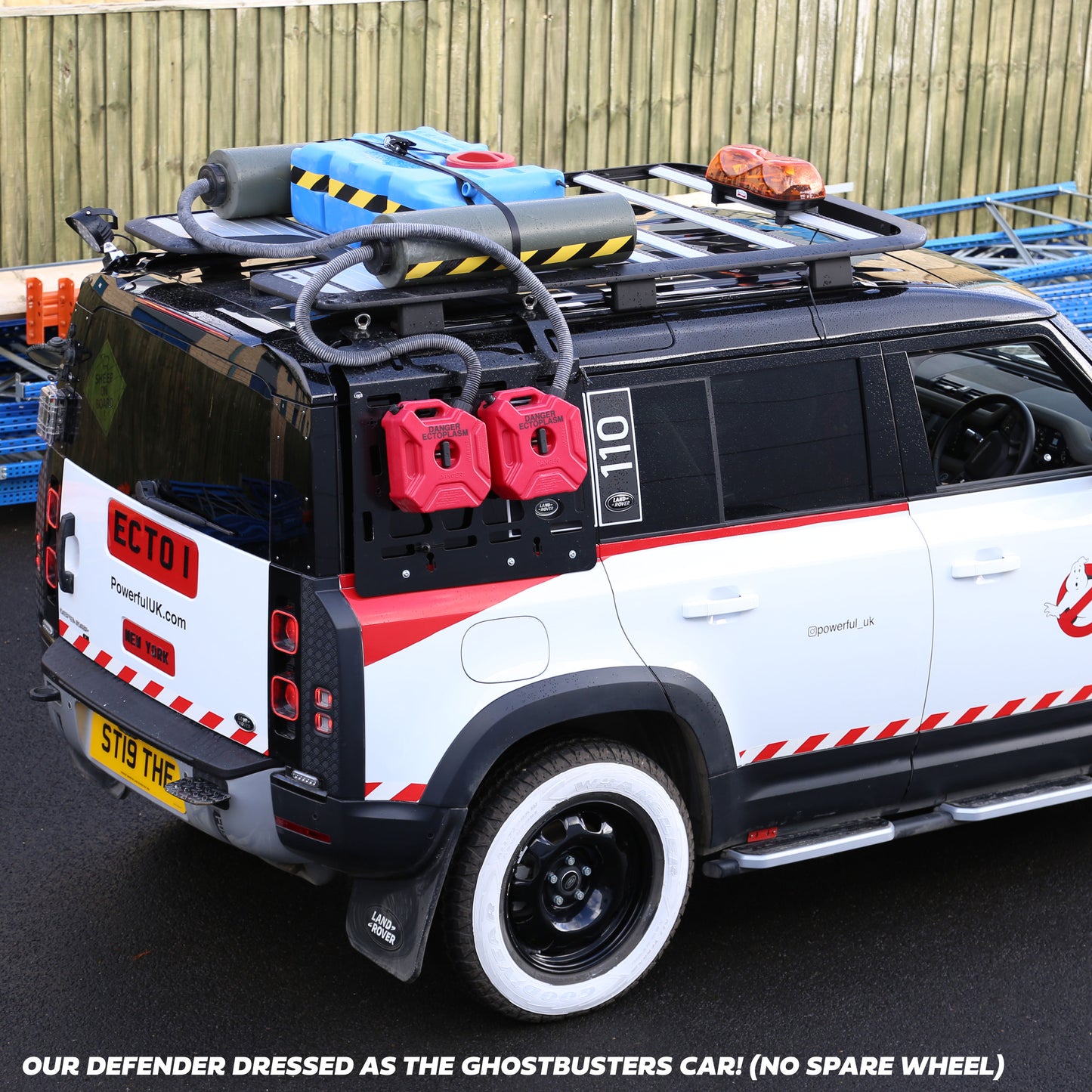 Spare Wheel Delete Cover Set for Land Rover Defender L663 - Fuji White