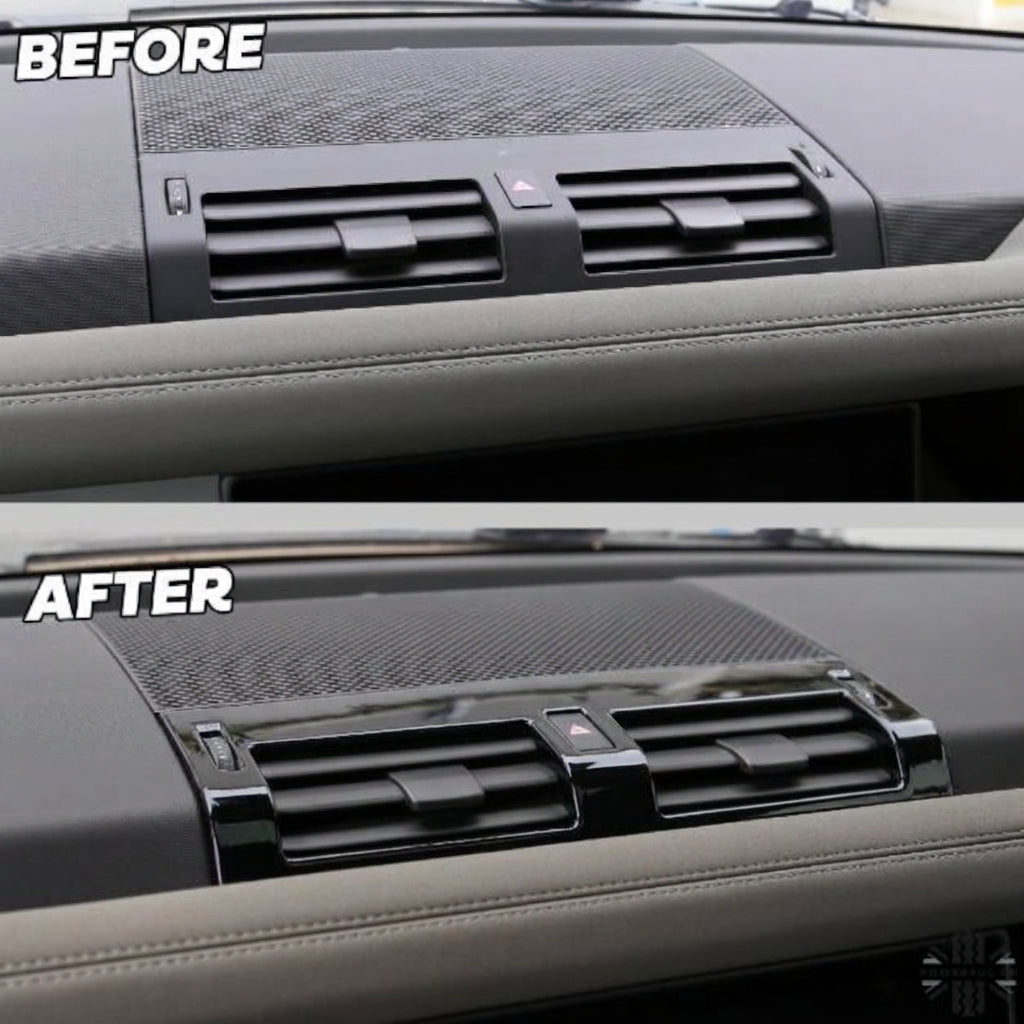 Centre Air Vent Cover Trim - Gloss Black - for Land Rover Defender L663