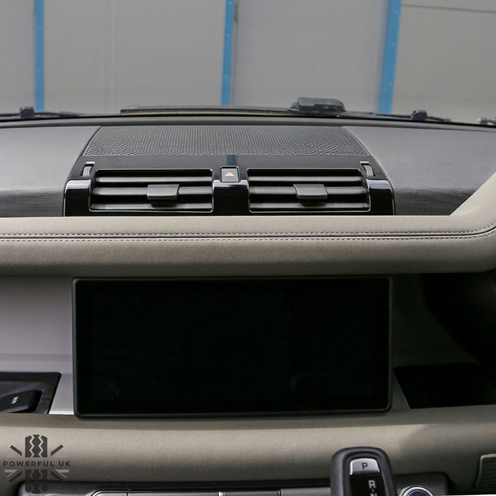 Centre Air Vent Cover Trim - Gloss Black - for Land Rover Defender L663
