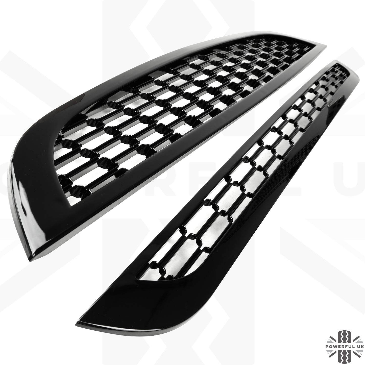 Front Grille Kit 2001-06 - Gloss Black Mesh - for BMW Mini