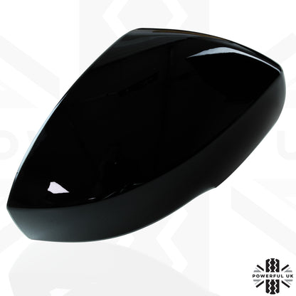 Top Half Mirror Covers - Stick on type for Land Rover Discovery 5 - Gloss Black