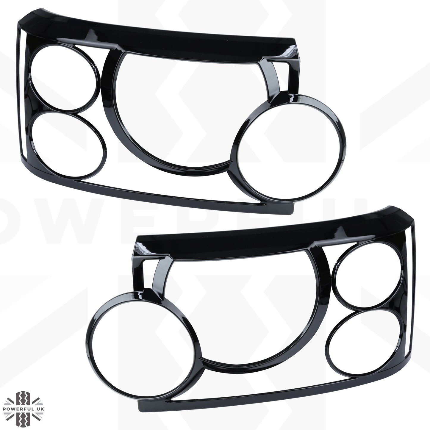 Headlamp Covers for Range Rover L322 2005-09 - Gloss Black