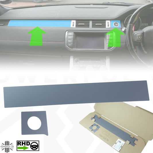 Matte Grey Dash Insert Kit for Range Rover Evoque (2011-18) - RHD