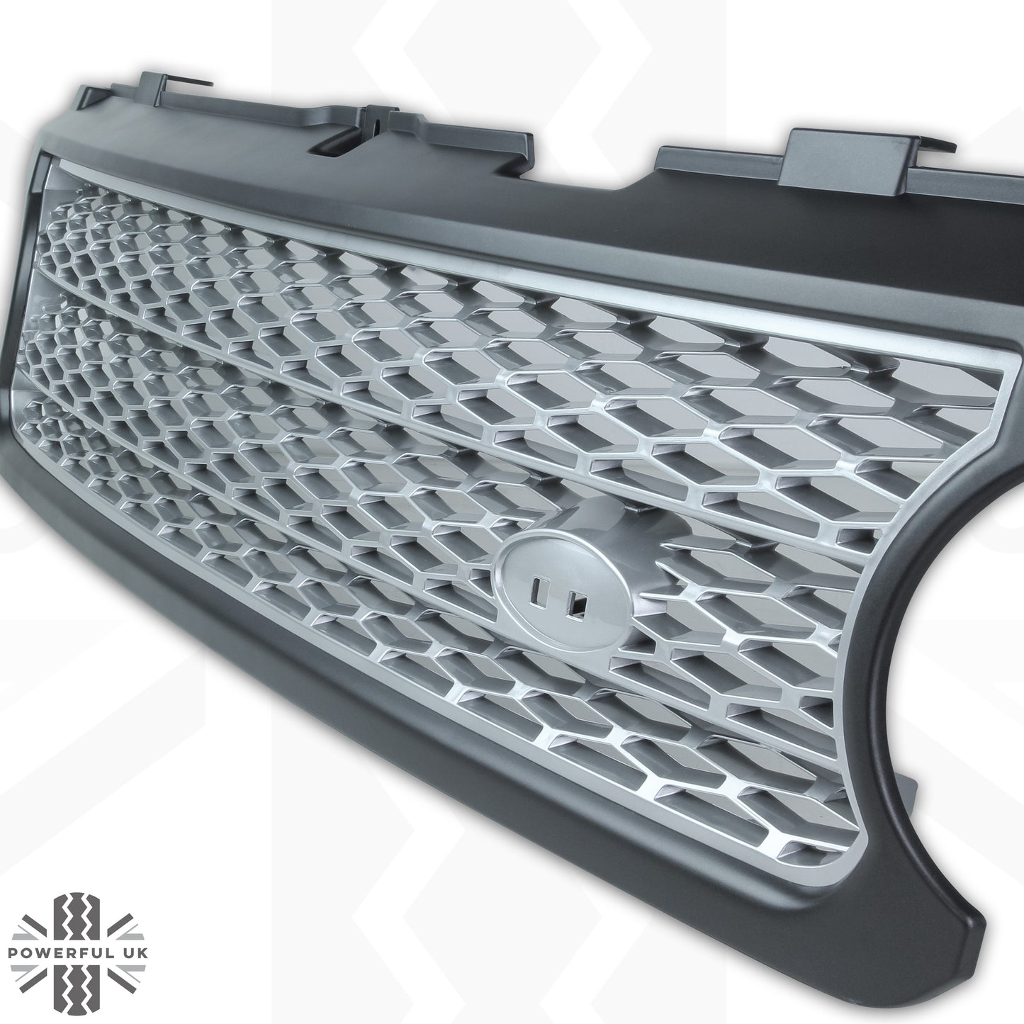 "Supercharged Style" Grille for Range Rover L322 05-09 - Grey + Silver