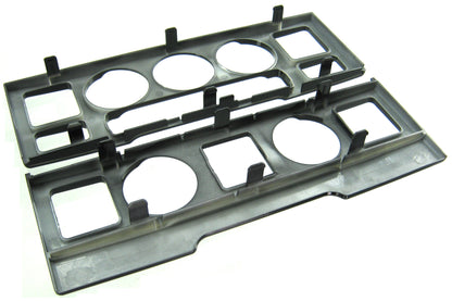 Center Controls Fascia Kit (2pc) for Range Rover L322 - Black Piano