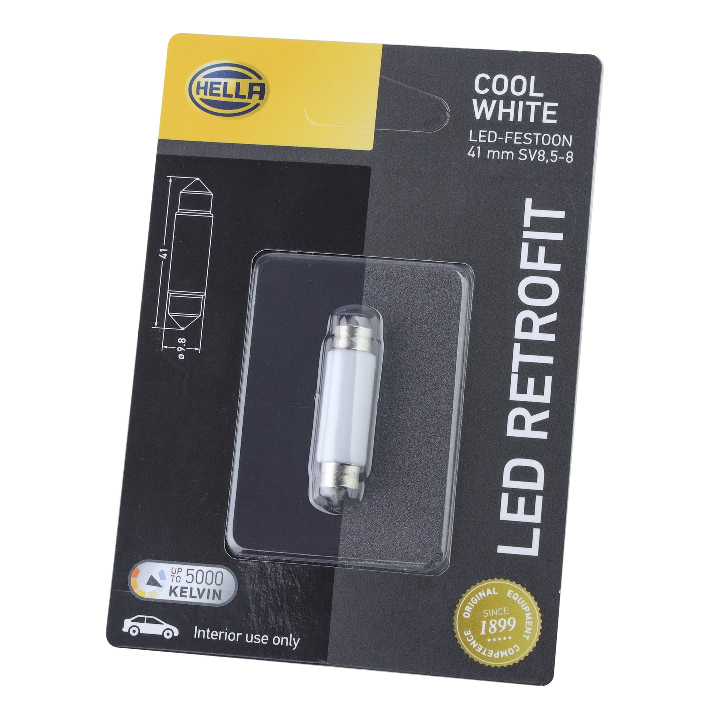 1x Hella 41mm LED Festoon Bulb