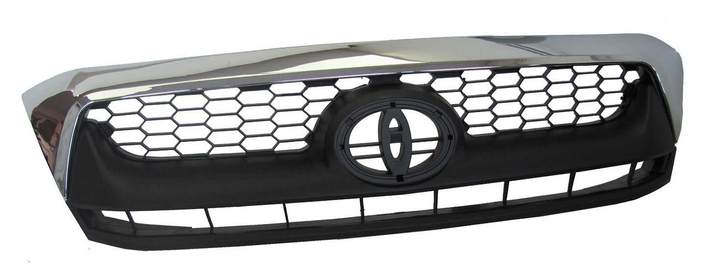 Mk6 Front Grille - Chrome & Black - for Toyota Hilux