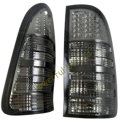 Smoked LED Rear Lights V1 Chrome LED Section - Toyota Hilux Mk6