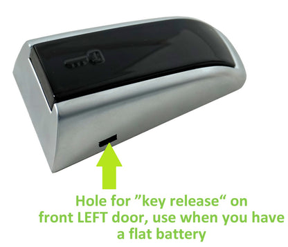 'Autobiography Style' Door Handles Skins in Silver & Black for Range Rover L405