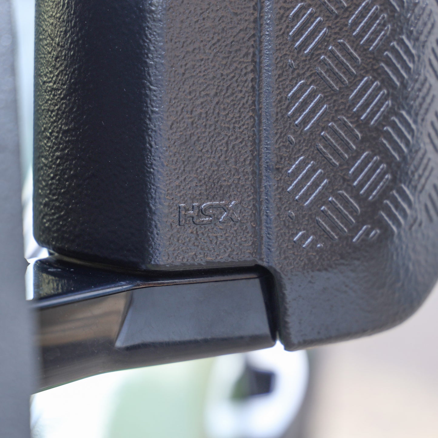 Extended Mirror Covers Chequer Plate for Land Rover Defender L663 - RAPTOR