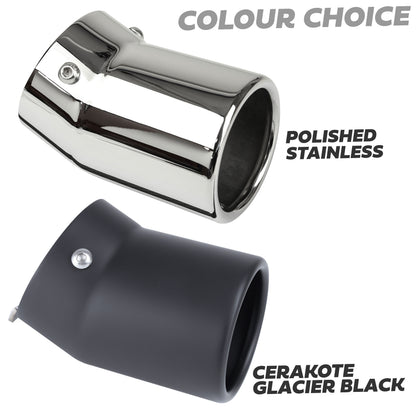 Exhaust Tips for Land Rover Defender L663 (for 65mm exhaust) - Cerakote Glacier Black