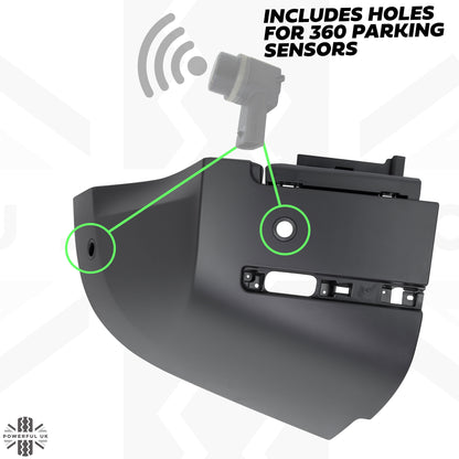 Rear Bumper Corner 'Genuine' for Land Rover Defender L663 in Textured Plastic - LEFT