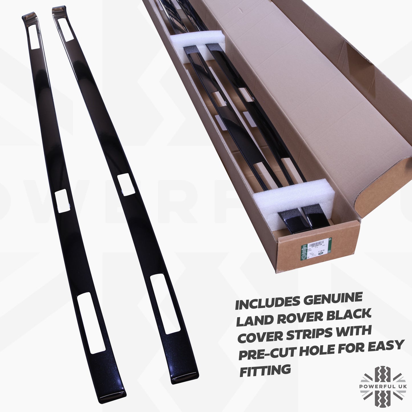 Roof Rails and Cover Strip Kit for Range Rover Sport L494 - Black - Genuine