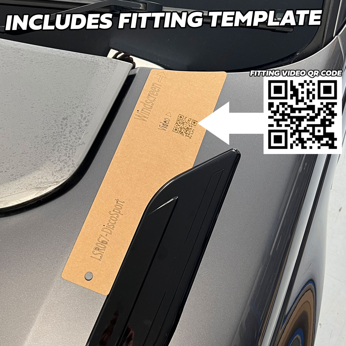 Dummy Bonnet Vents 'Black & Grey' for Land Rover Discovery Sport