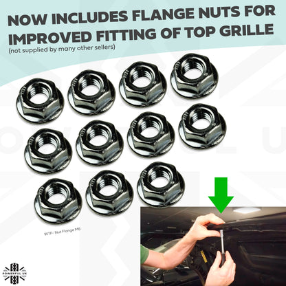 Front Grille Kit 2001-06 - Gloss Black Mesh - for BMW Mini