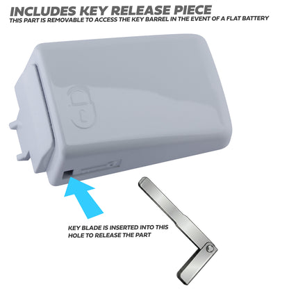 Door Handle 'Skins' for Range Rover Sport L320 2010-13 (with hole for button)  - Fuji White
