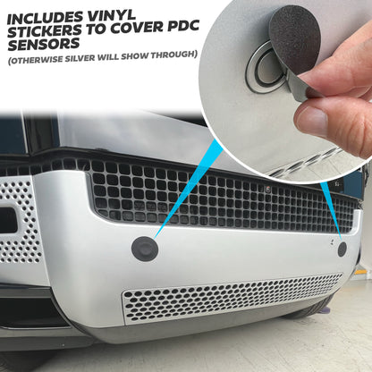 Front Bumper H-Panel Easy-Fit Cover for Land Rover Defender L663 - Unpainted ABS