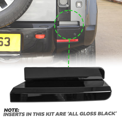 Rear Bumper Kit for Land Rover Defender L663 - Gloss Black