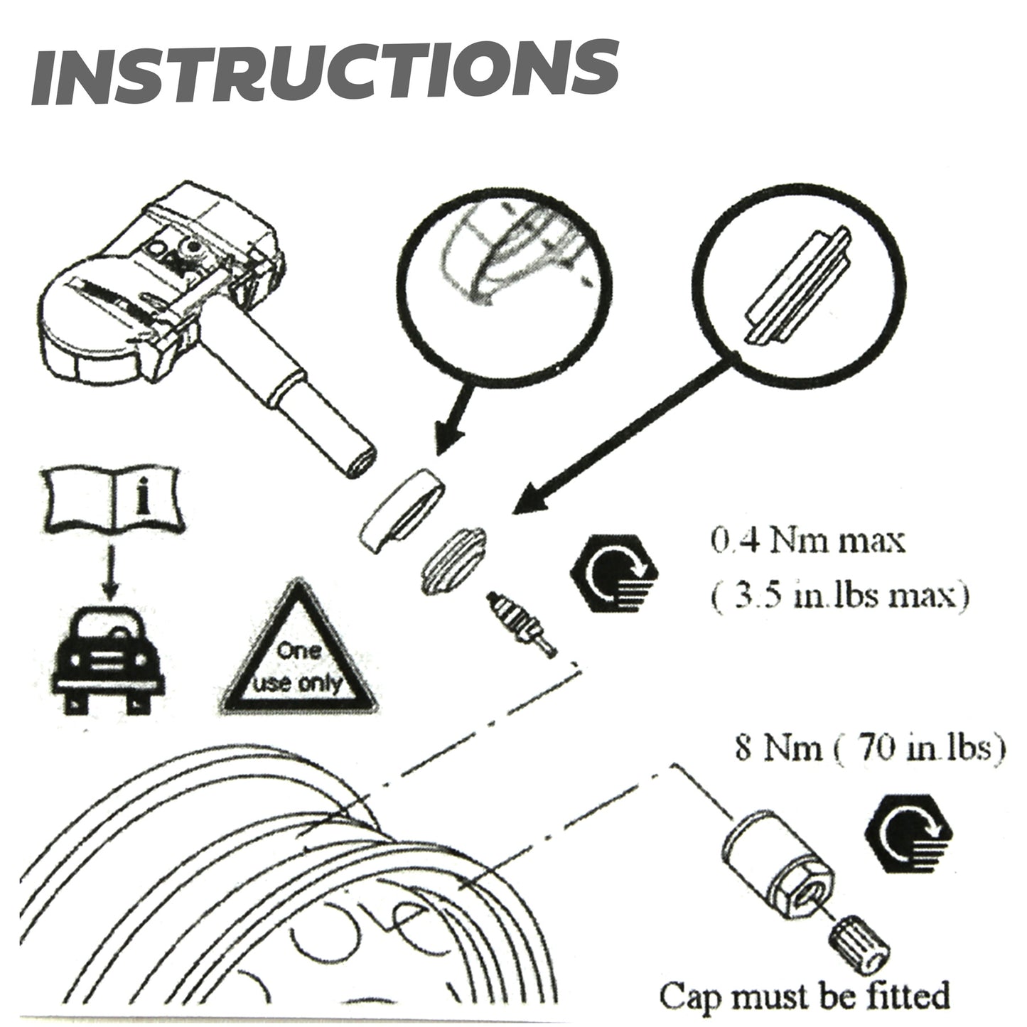 Tyre Pressure Monitoring System (TPMS) Service Kit for Range Rover Velar