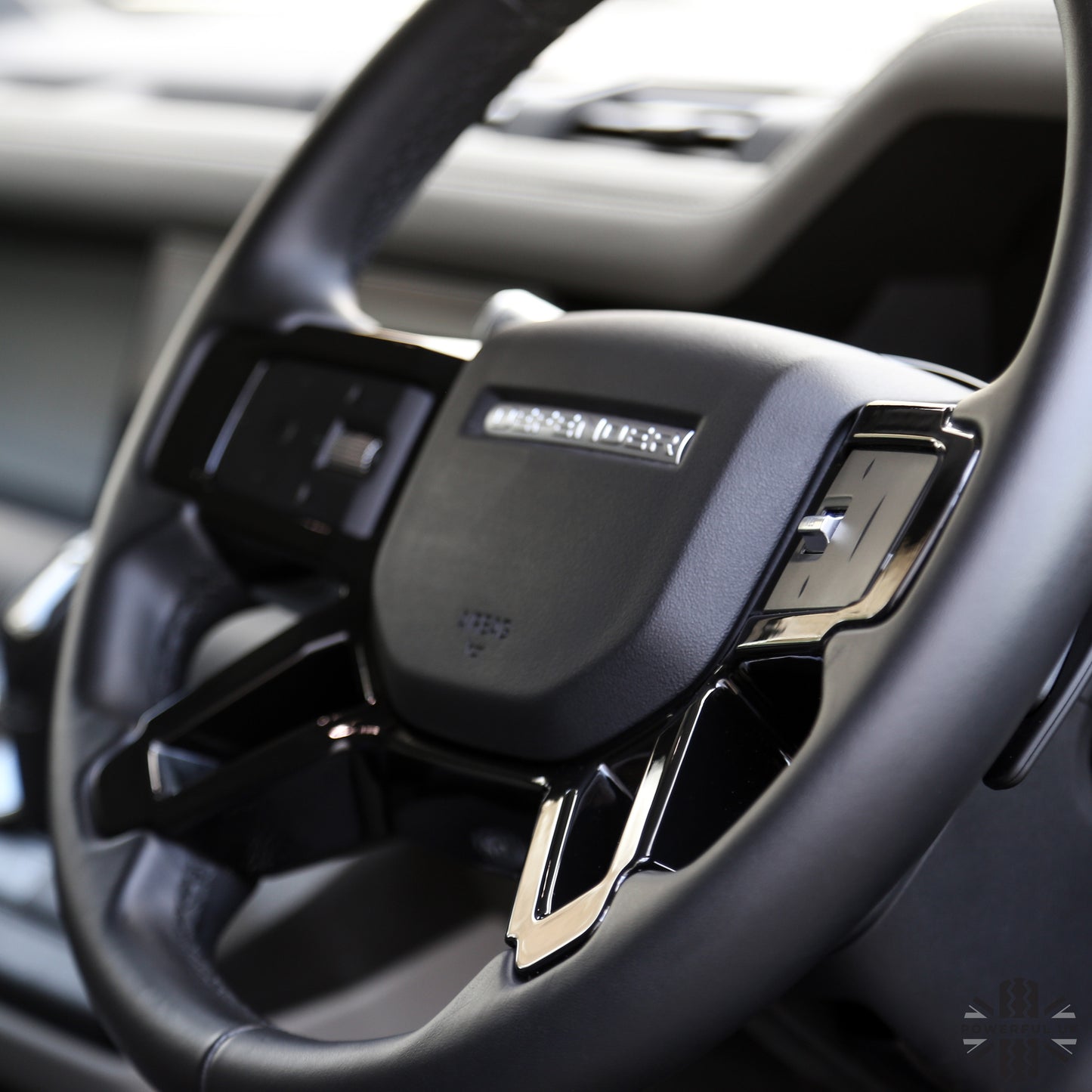 Steering Wheel Spoke Cover - Gloss Black - for Land Rover Defender L663