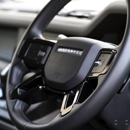 Steering Wheel Spoke Cover - Gloss Black - for Land Rover Defender L663