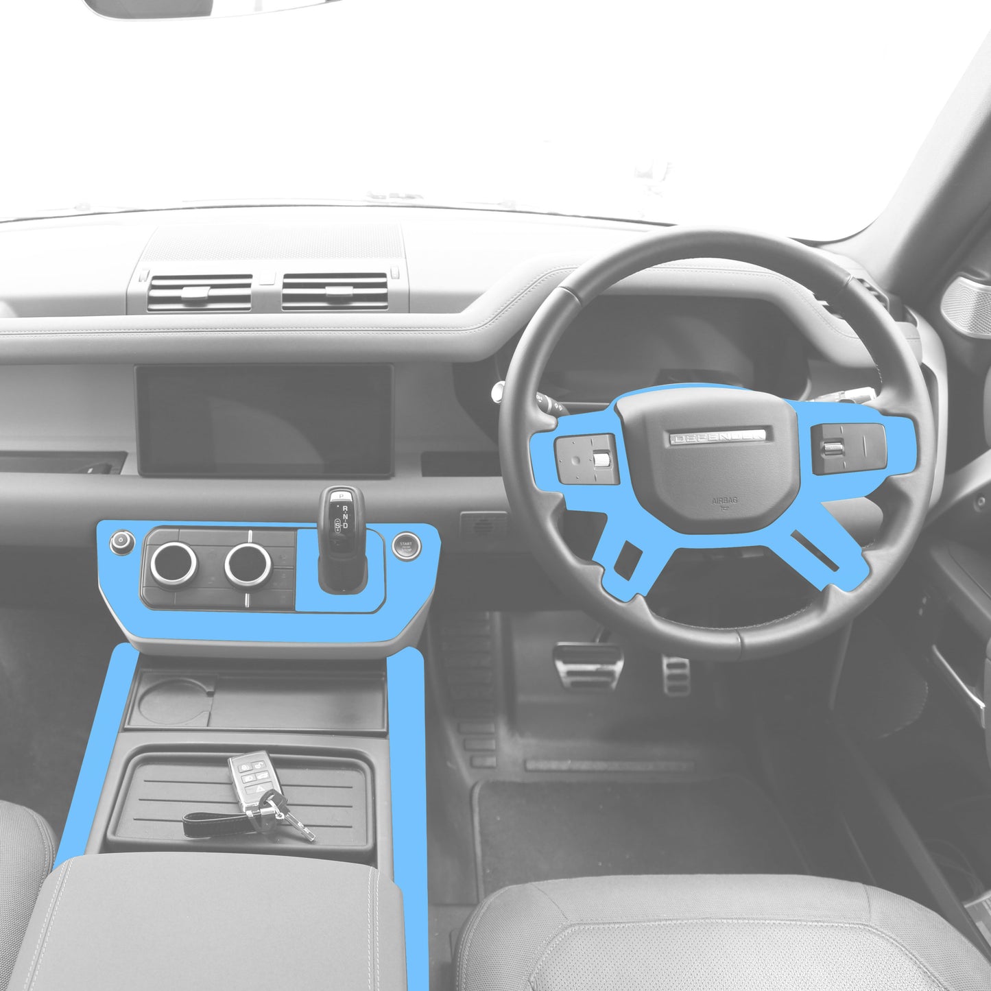 Interior Trim Kit for Land Rover Defender L663 - Gloss Black