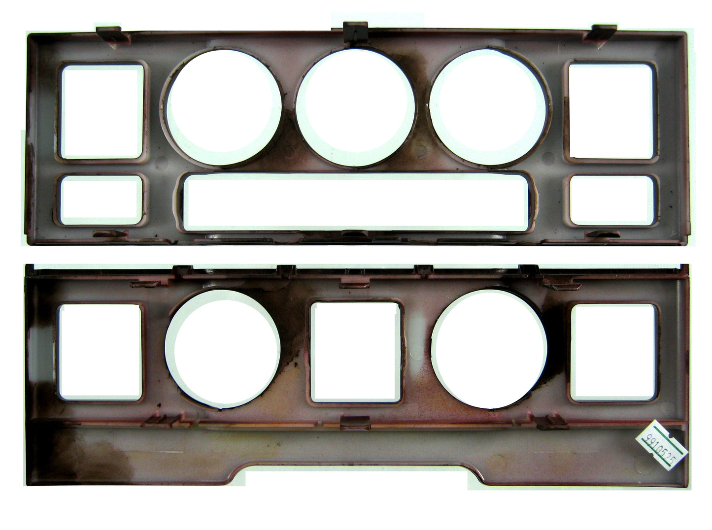 Center Controls Fascia Kit (2pc) for Range Rover L322 - Walnut Effect