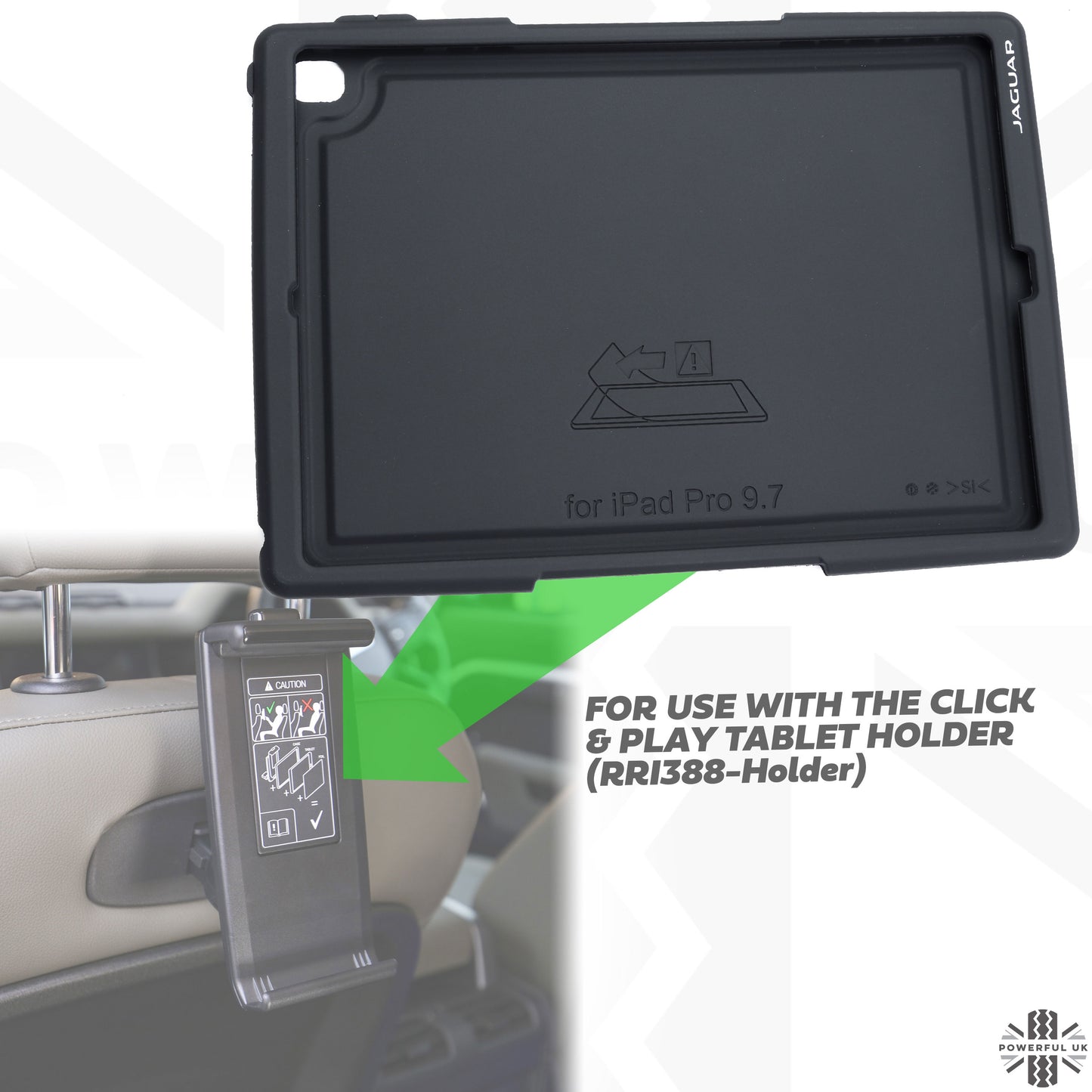 Click+Go Rubber iPad Pro 9.7" Case (for use with Tablet Holder)