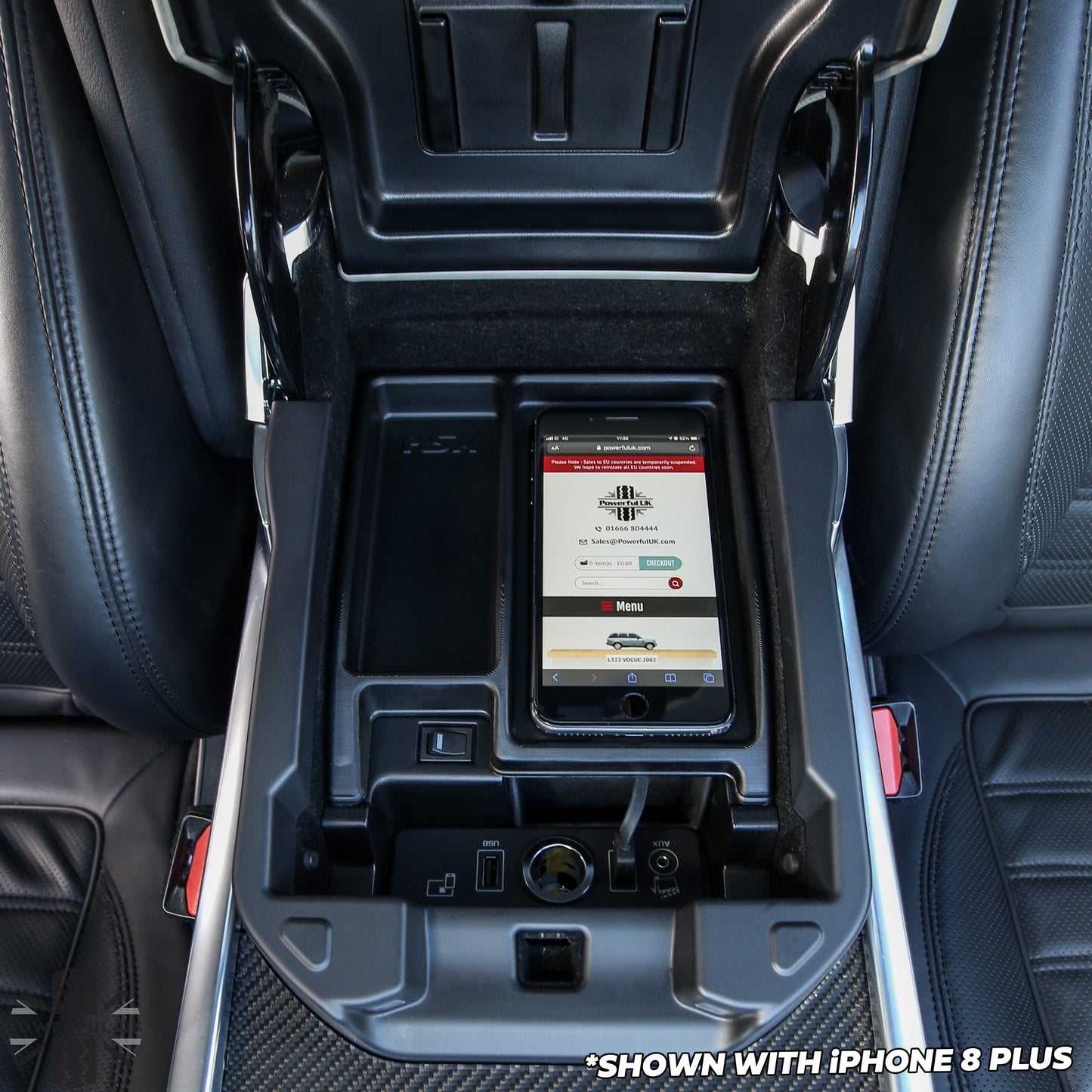 Wireless Charging Tray for Range Rover Sport L494 2014-17 (for vehicles WITH fridge)