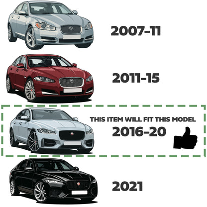 Foot Pedal Covers (With Logo) - Genuine - for Jaguar XF