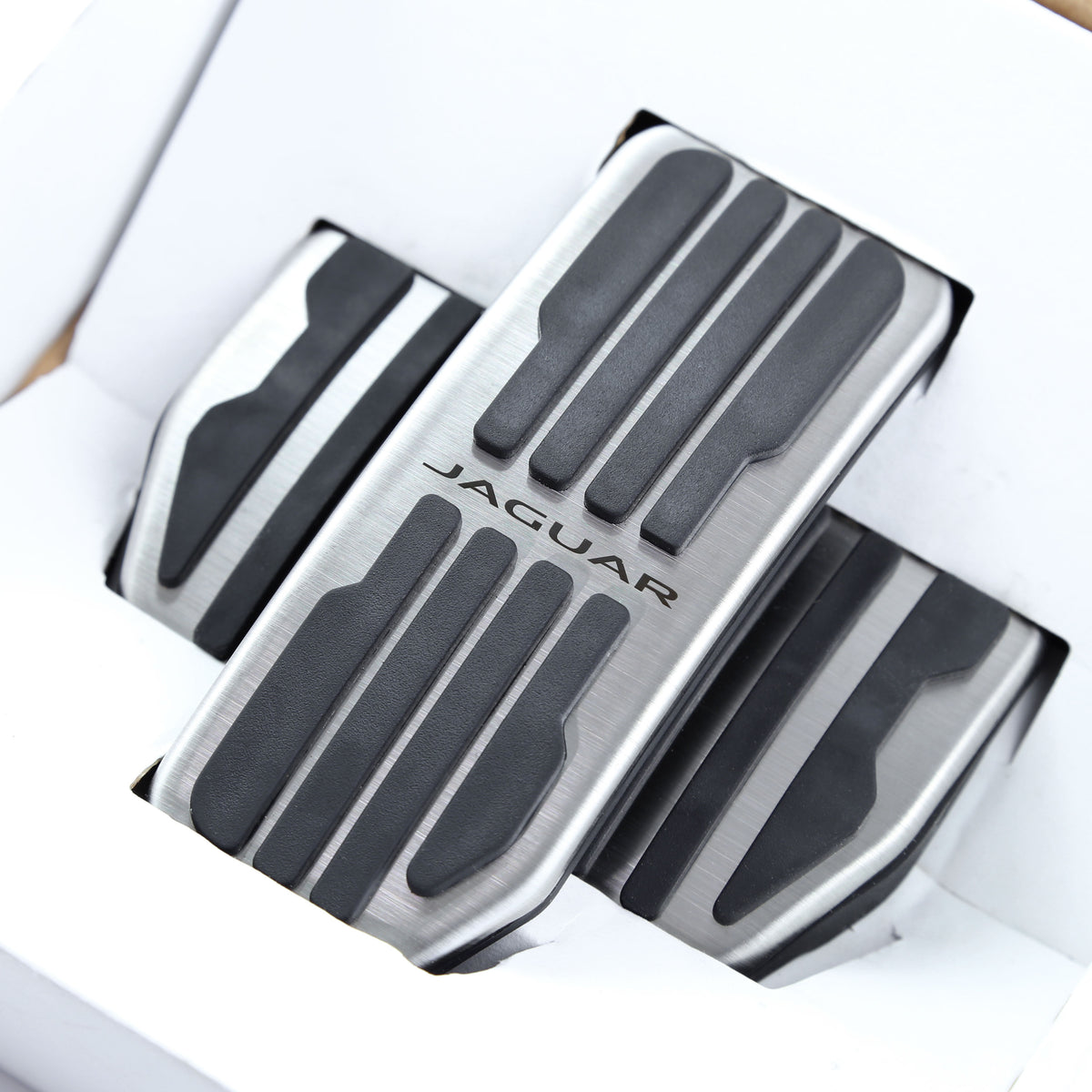 Foot Pedal Covers (With Logo) - Genuine - for Jaguar XF