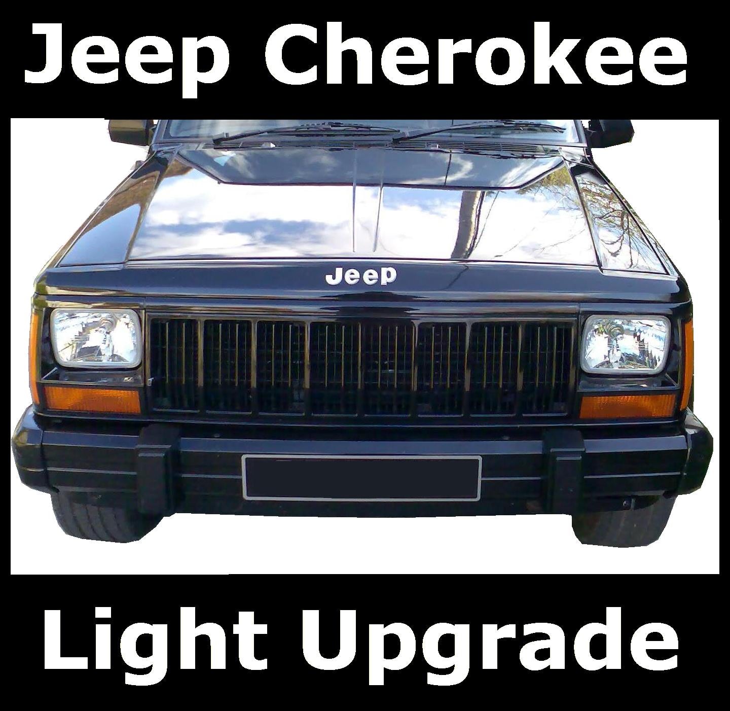 Crystal Headlight Upgrade Kit Jeep Cherokee - RHD