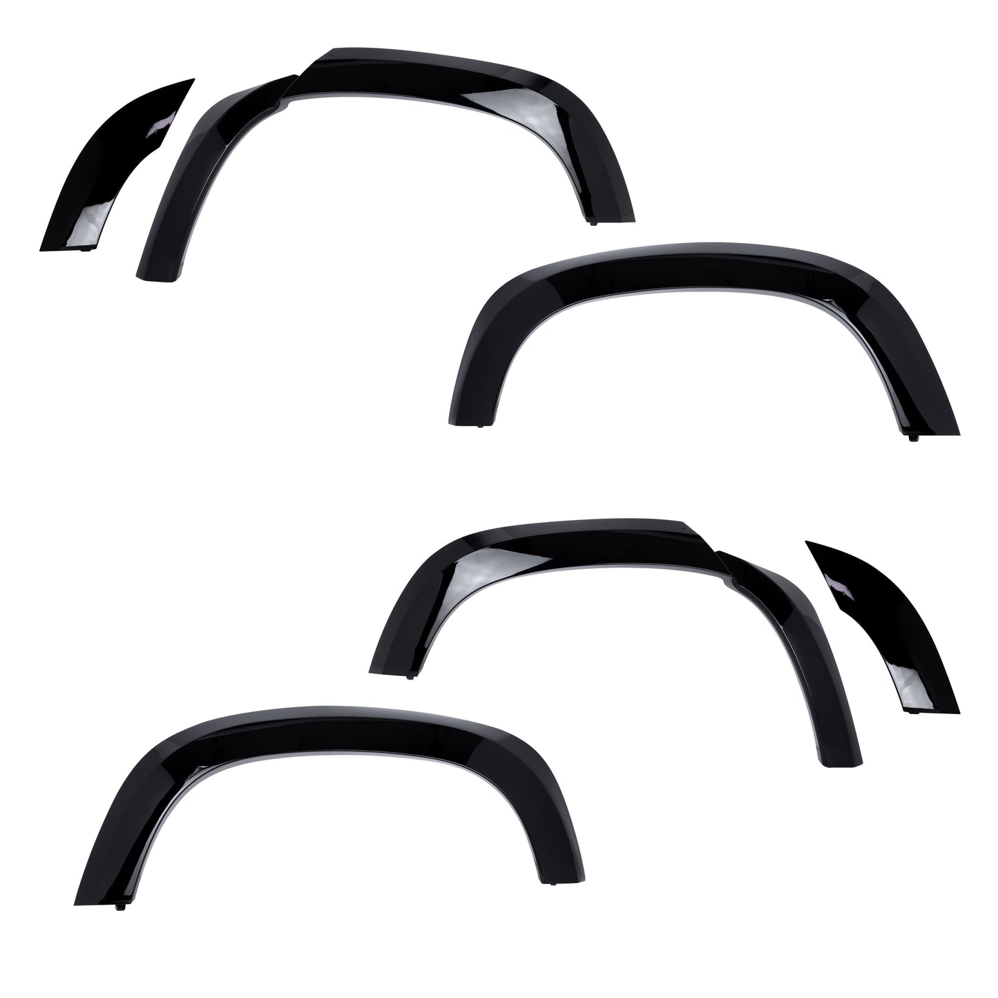 Extended Wheel Arch Set in Gloss Black for Land Rover Defender L663 (110 model)
