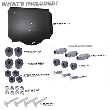 Gear Carrier Spare Wheel Mount Kit for Land Rover Defender L663