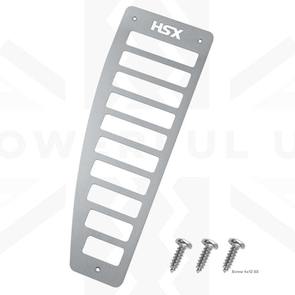 Footrest Plate in Brushed Stainless Steel for Land Rover Defender L663 - RHD