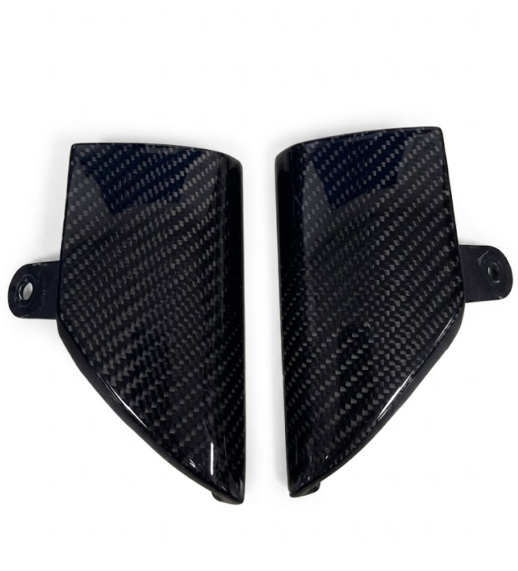 Genuine Interior Screen Surrounds Black Carbon for Range Rover L322 2006-12