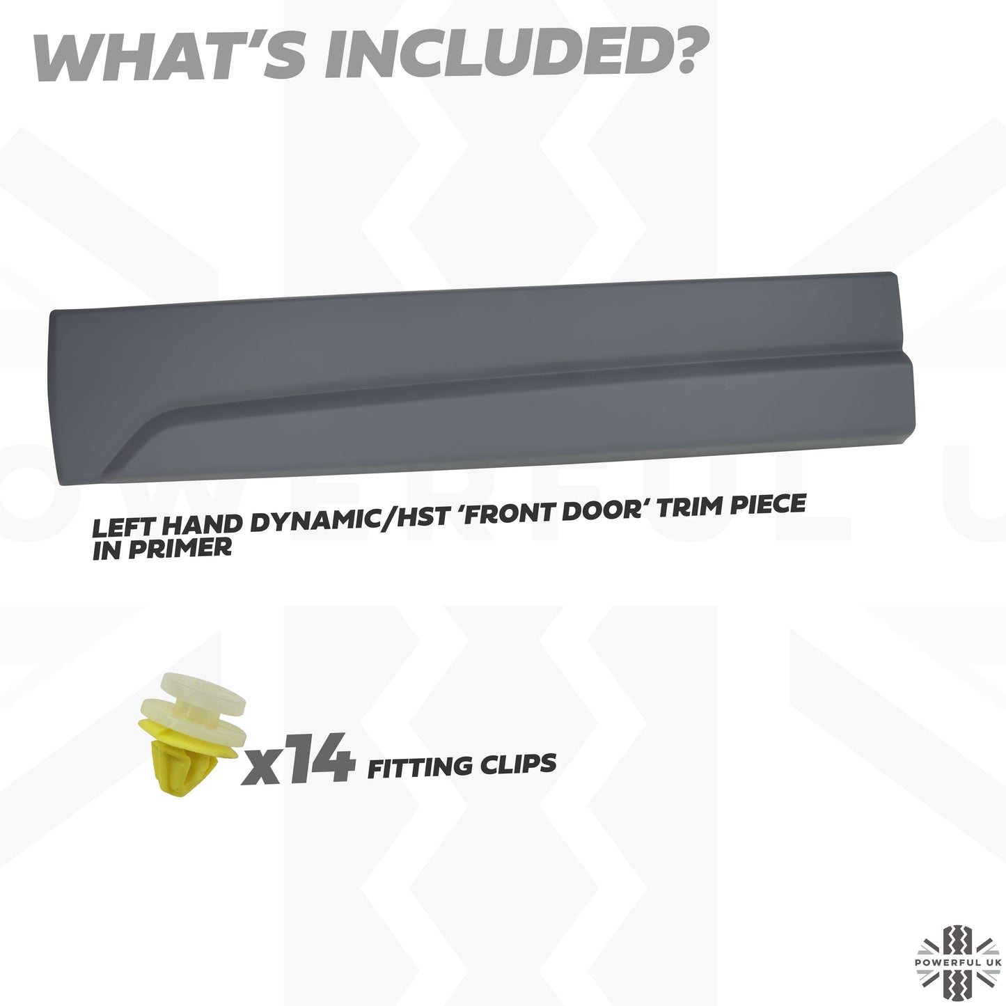 HST/Dynamic Lower Door Moulding in Primer - Front Left Door - for Land Rover Freelander 2