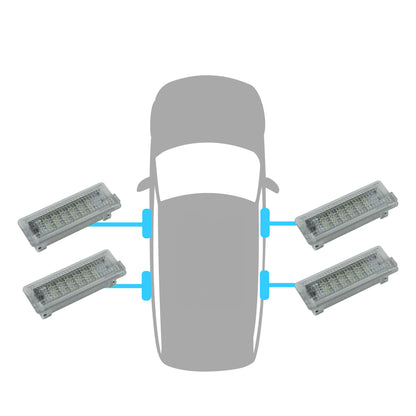 BLUE LED Door Courtesy Lights for Range Rover L322 (4pc)
