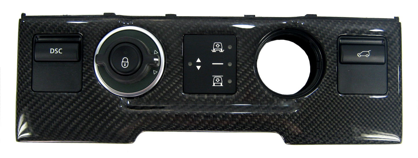 Clock Fascia Panel - Black Carbon for Range Rover L322