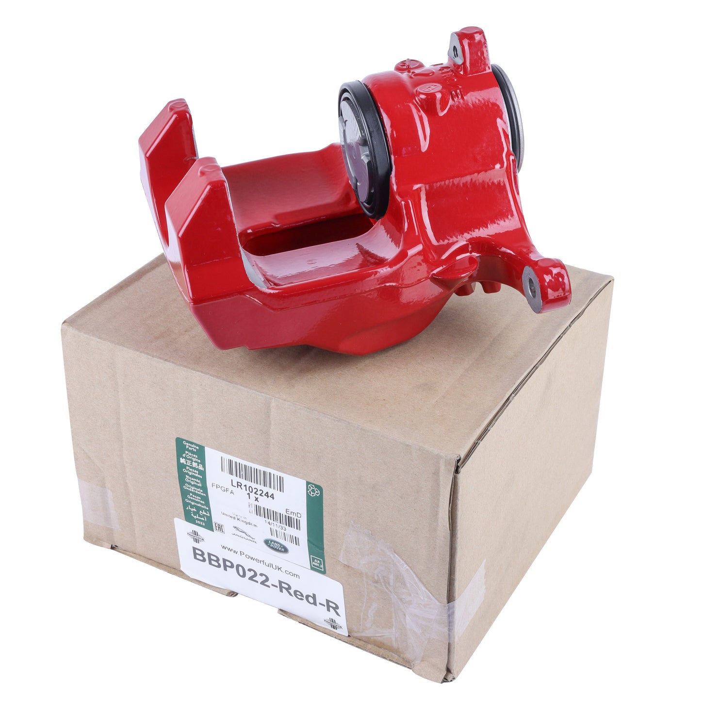 Pair Genuine Rear Calipers for Land Rover Defender L663 - Red