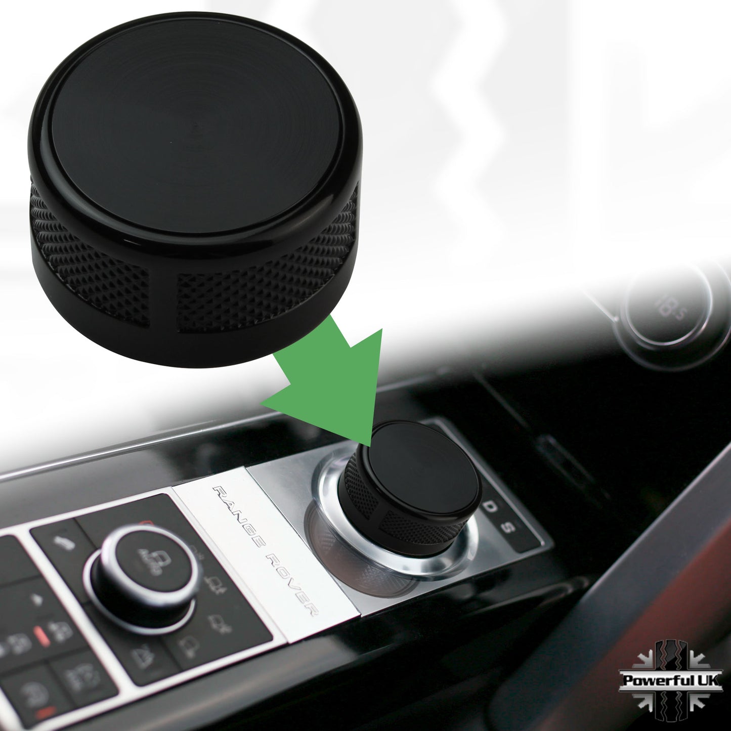 Rotary Gear Selector - Black for Jaguar XF