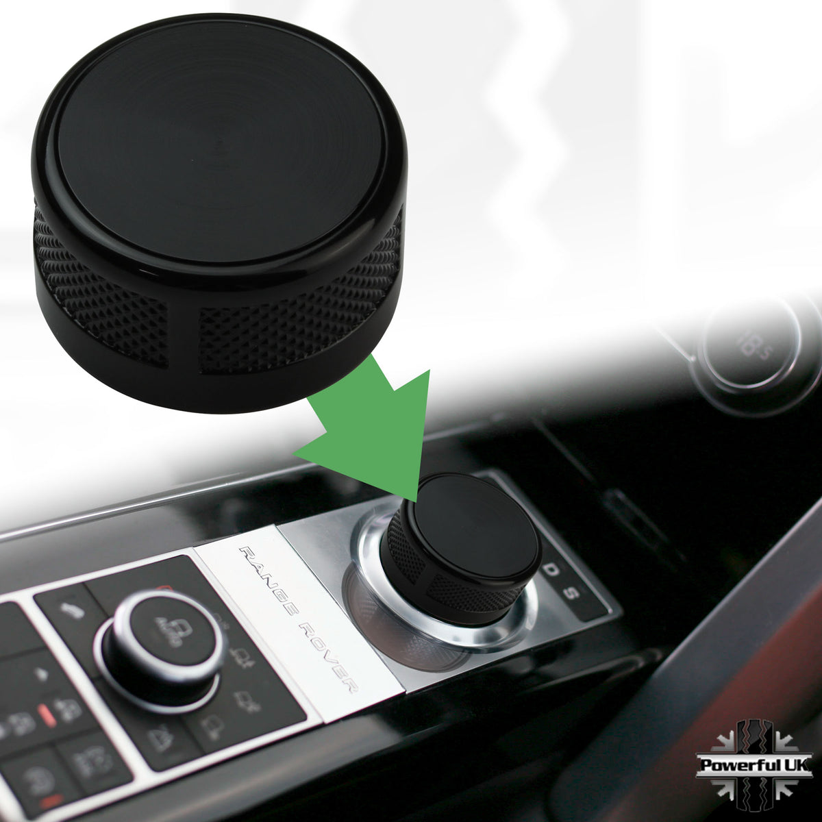 Rotary Gear Selector - Black for Jaguar XF