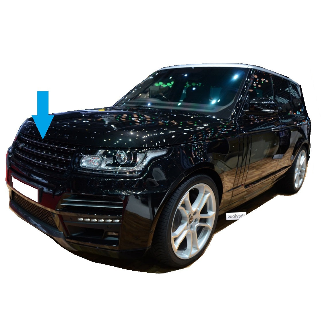 Front Grille - Full Gloss Black - for Range Rover L405