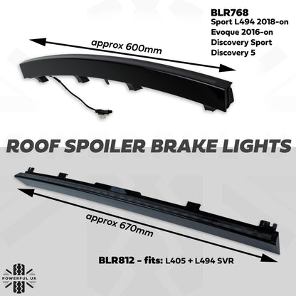 Genuine Rear Roof Spoiler LED Brake Light for Range Rover Sport 2018-22