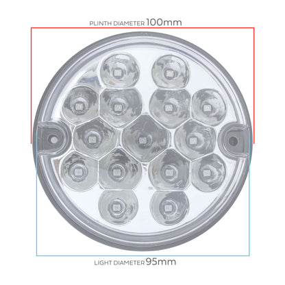 95mm 10pc NAS LED Light Kit for Land Rover Classic Defender - Clear Lens