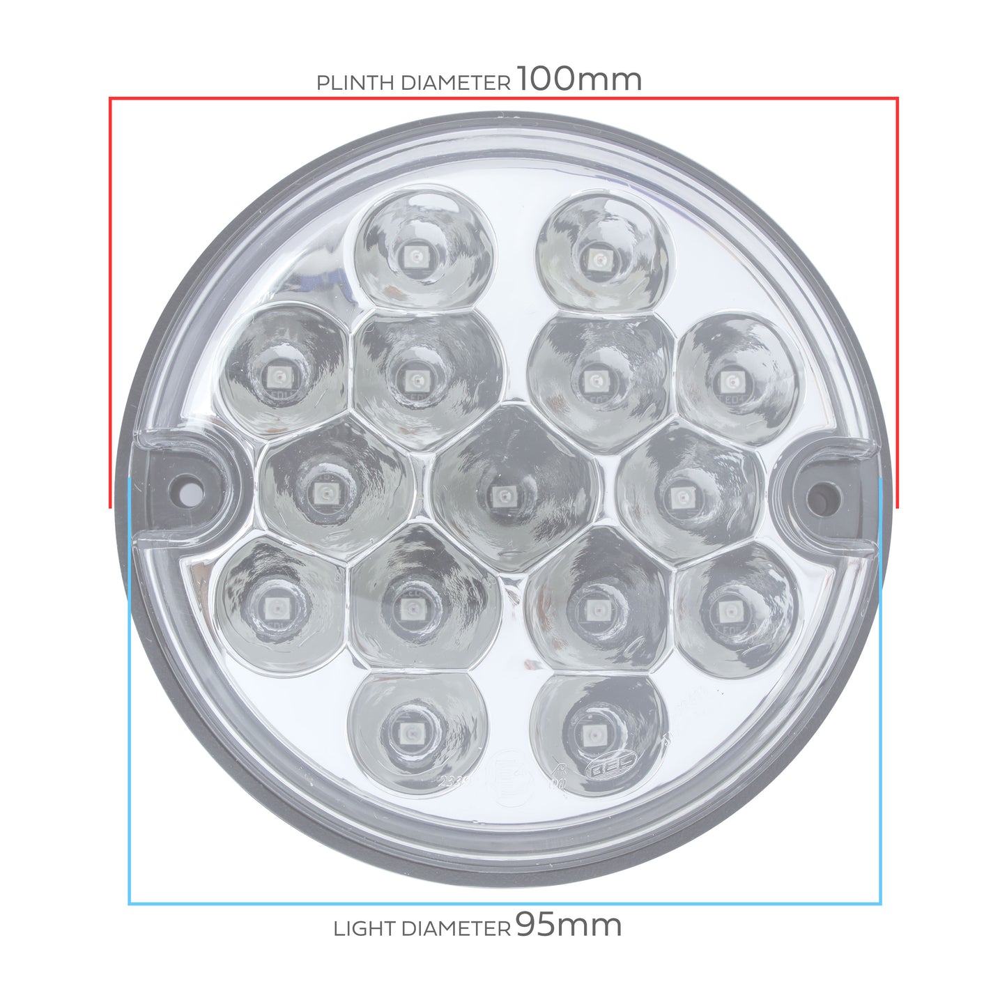 95mm 10pc NAS LED Light Kit for Land Rover Classic Defender - Smoked Lens